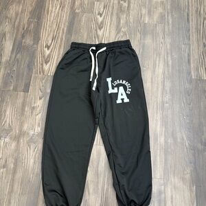 SHEIN Black LA Jogger Pants